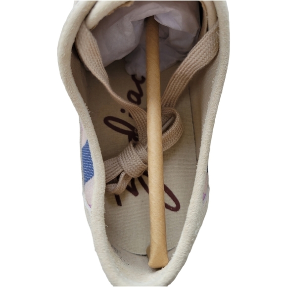 NWT ZODIAC CHEEZBURGER ALMOND TOE CANVAS COLORFUL SNEAKERS Sz 8.5 - Picture 9 of 14